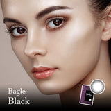 Bagle Black Colored Contact Korean Lenses-Lensme