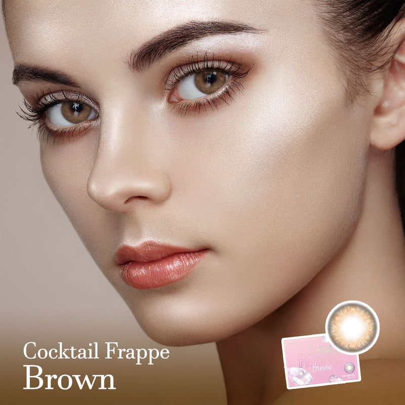 Cocktail Frappe Brown Colored Contact Lenses-Lensme