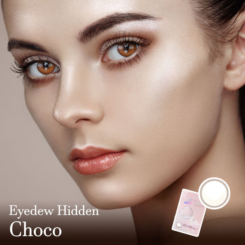Eyedew Hidden Choco Colored Contact Lenses-Lensme