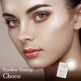 Eyedew Toneup Choco Colored Contact Lenses-Lensme