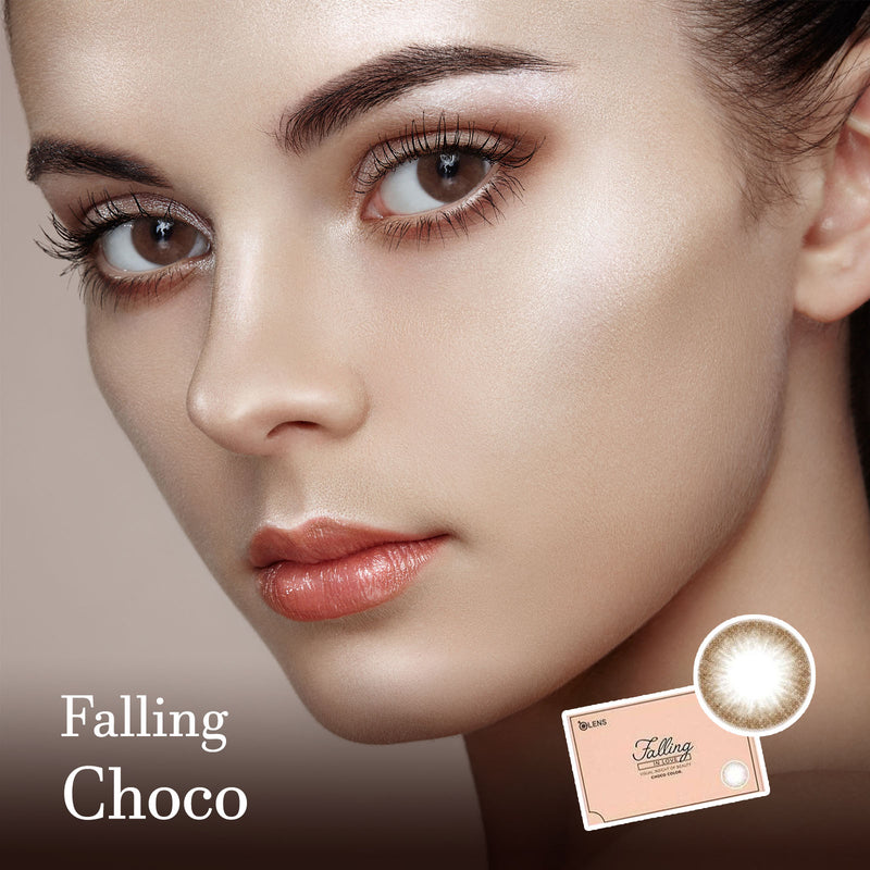 Falling Choco Colored Contact Korean Lenses - Olens