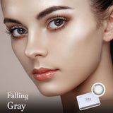 Falling Gray Colored Contact Korean Lenses - Olens