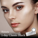 Holoris 1Day Classic Black Colored Contact Lenses-Lensme