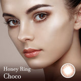 Honey Ring Choco Colored Contact Lenses-Olens