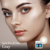 Jack Pot 3 Colored Gray Contact Lenses