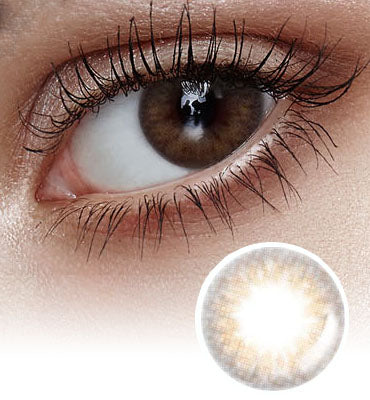 Lilmoon beige colored contact lenses-lensme