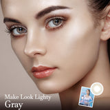 Make Look Lighty Gray Colored Contact Lenses-Lensme