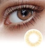 Make Look Lighty Brown Colored Contact Lenses-Lensme