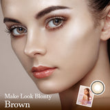 Make Look Blonty Brown Colorec Contact lenses-Lensme