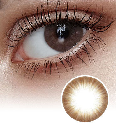 Mega Look Weenin 3 Tone Choco Colored Contact Lenses-DIA 14.7mm
