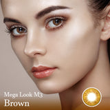 Mega Look M3 Brown Contact Lenses-DIA 14.7mm