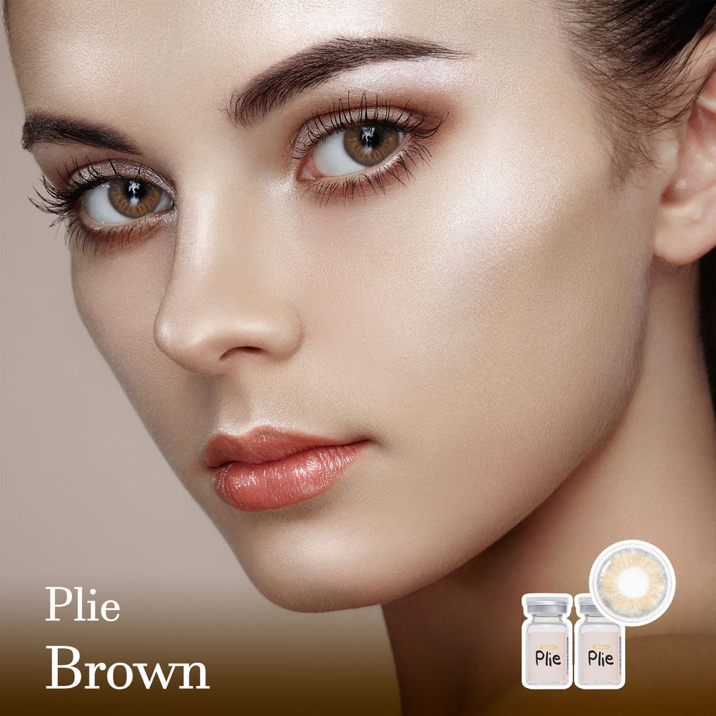 Plie Brown Colored Contact Lenses-Olens