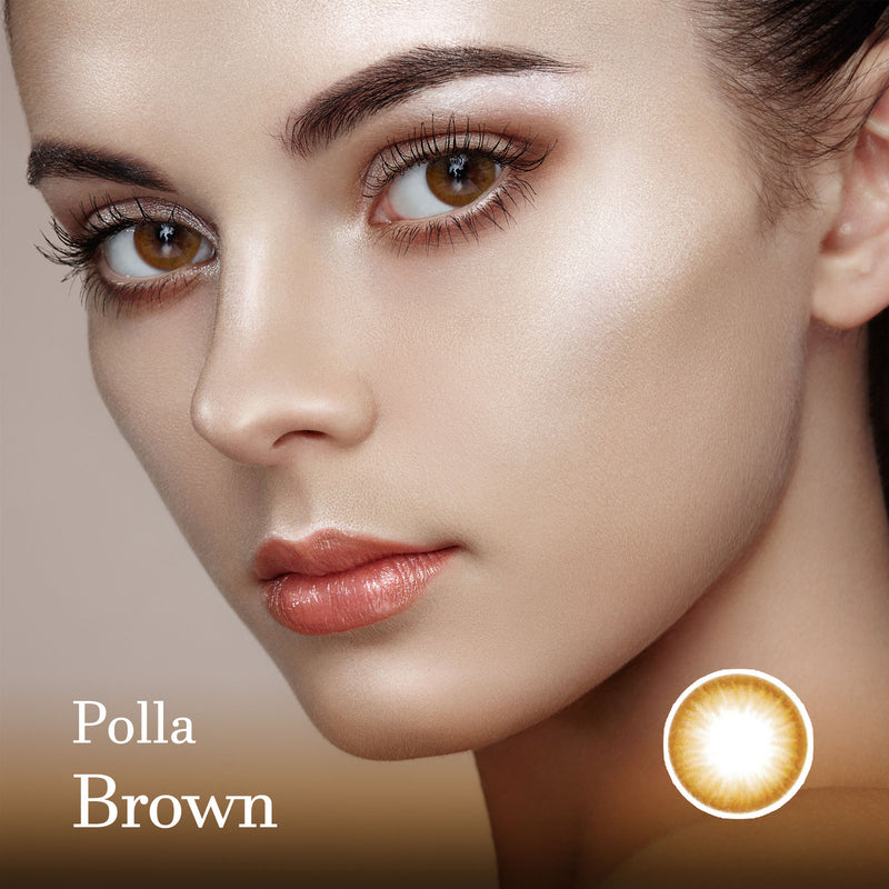 Polla Brown Colored Contact Lenses - Olens