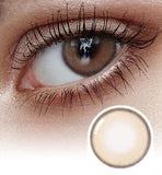 Real Ring 1-day Brown Colored Korean Contact Lenses - Olens