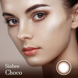 Sinbee Choco Colored Contact Lenses-Lensme