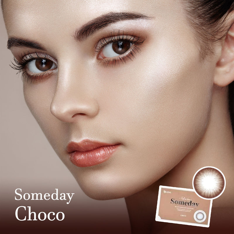 Olens Someday Choco Colored Contact Korean lenses-olens