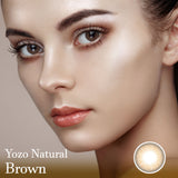 Yozo Natural Brown Colorec Contact Lenses-Lensme