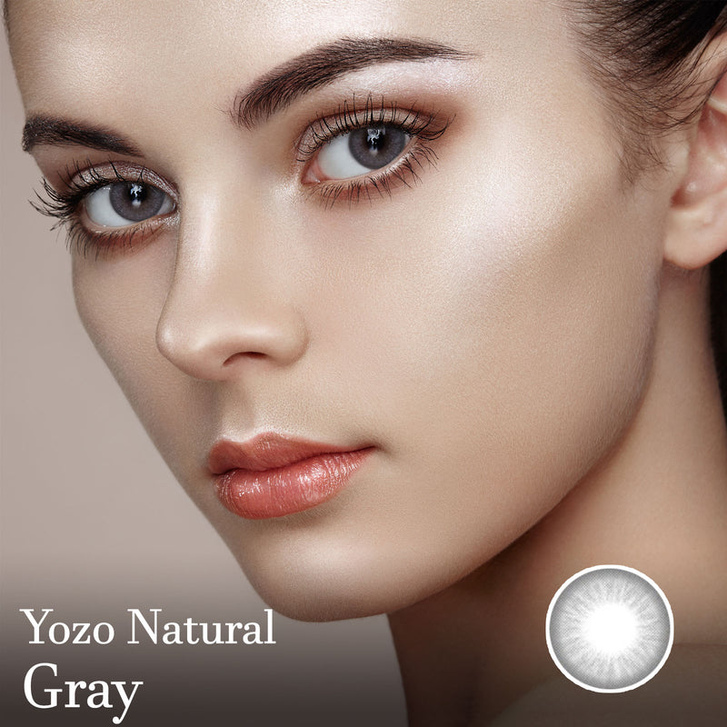 Yozo Natural Gray Colorec Contact Lenses-Lensme