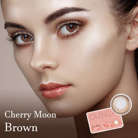 Cherry Moon Brown Colored Contact Lenses - Olens