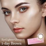 EyeLighter Glowy 1 Day Brown Colored Contact Lenses-Olens