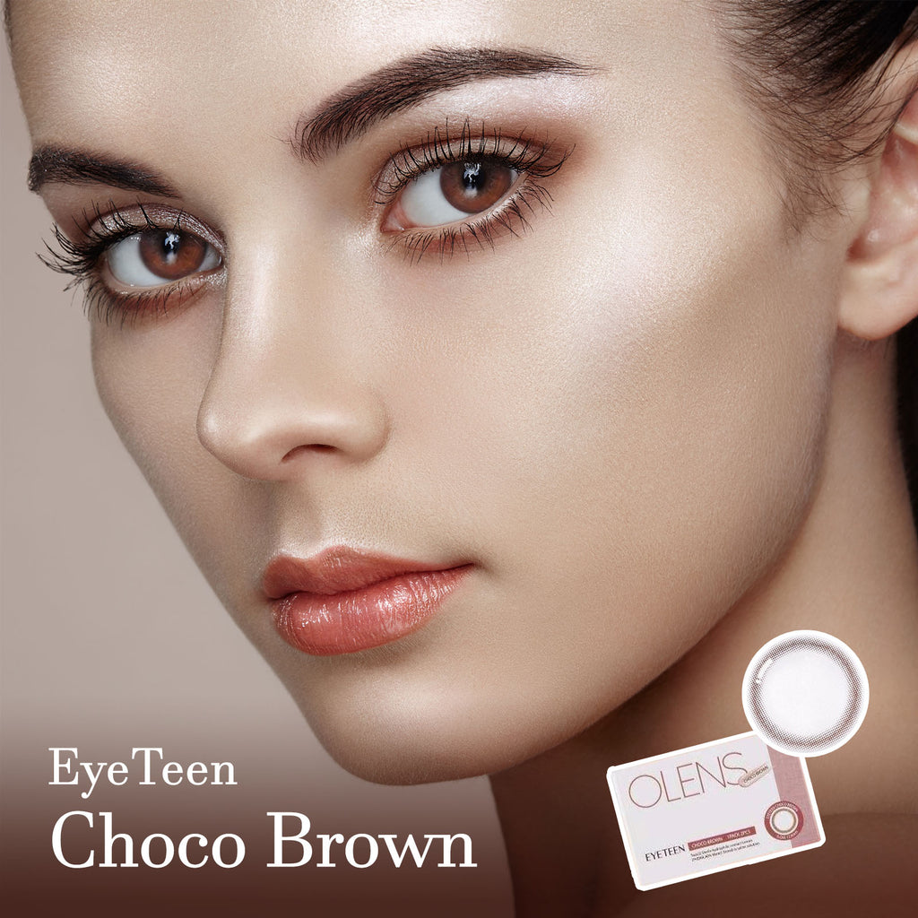 Eyeteen Choco Brown Colored Contact Korean Lenses - Olens