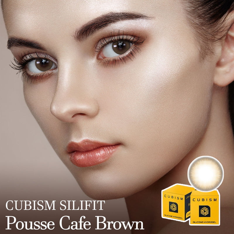 Cubism Silifit Pousse Cafe Brown Colored Contact Lenses