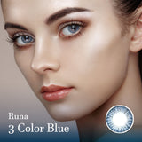 Runa 3 Color Blue Colored Contact Korean Lenses-olens