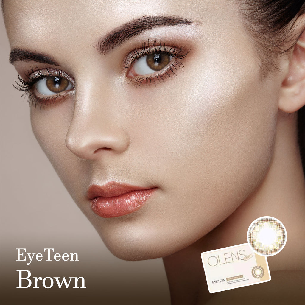 Eyeteen Brown Colored Contact Korean Lenses - Olens