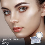 Olens Spanish Circle Gray Colored Korean Contact Lenses-Olens