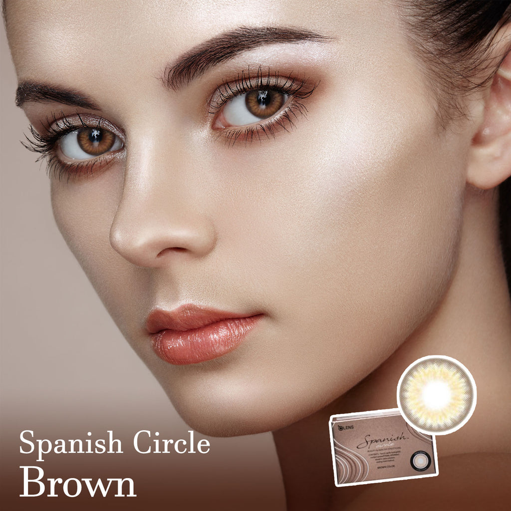 Olens Spanish Circle Brown Colored Korean Contact Lenses-Olens