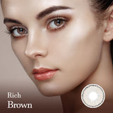 Rich Brown Colored Contact Korean Lenses-olens