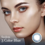 Seolem 3 Color Blue Contact Lenses-Olens