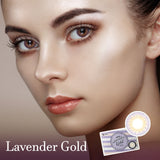 Lavender Gold Purple Colored Korean Contact Lenses-olens