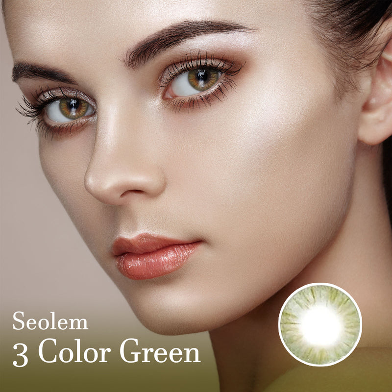 Seolem 3 Color Green Contact Lenses-Olens