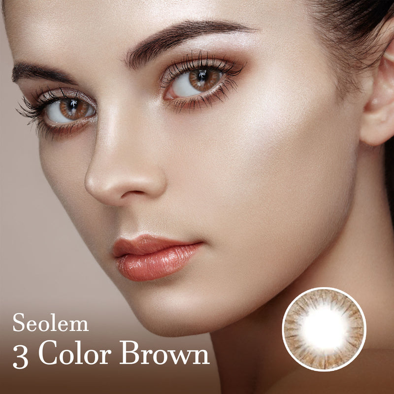 Seolem 3 Color Brown Contact Lenses-Olens