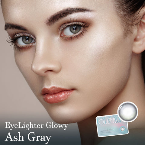 EyeLighter Glowy Ash Gray Colored Contact Lenses - Olens