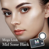 Mega Look Mid Some Black Colored Contact Lenses-Lensme