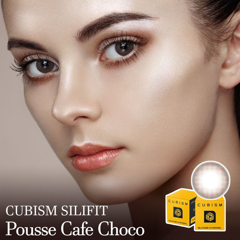 Cubism Silifit Pousse Cafe Choco Colored Contact Lenses-Lensme