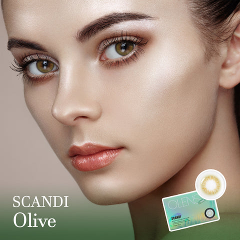 Scandi Olive Colored Contact Lenses - Olens