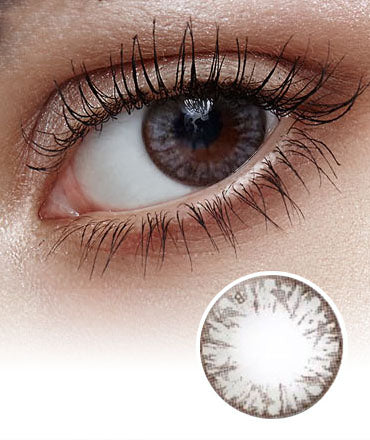 オラ！saint - Khaki × Brown / lens Gray Cherry Moon Brown Colored Korean Contact Lenses – klensworld
